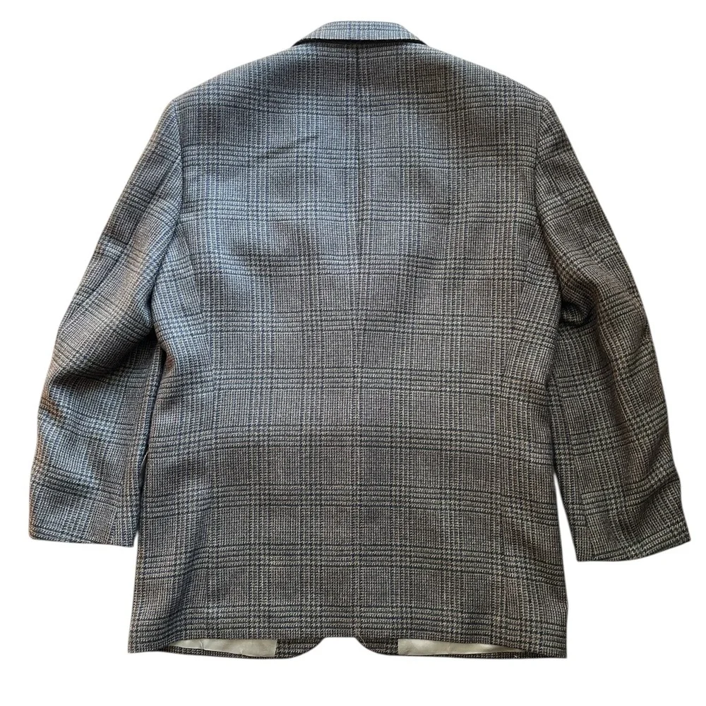 Oscar de la Renta men’s size 41R wool Checkered Blazer